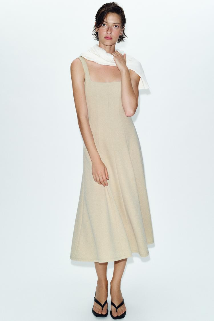 STRAPPY MIDI DRESS