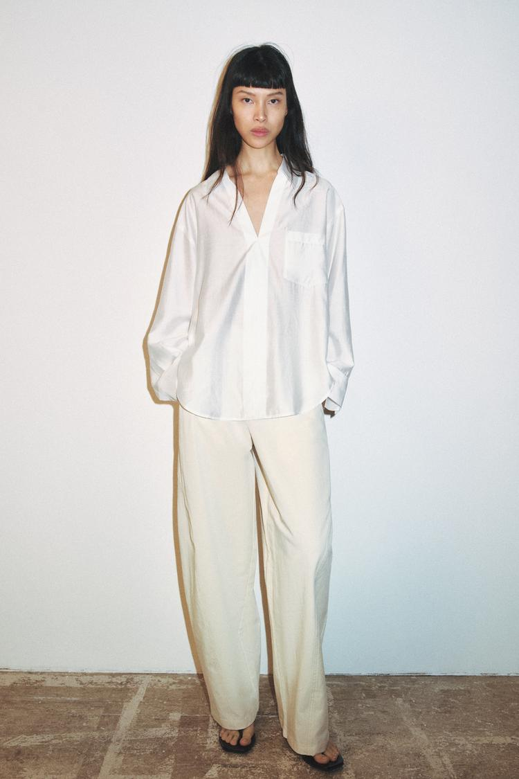 SATIN OVERSIZE SHIRT