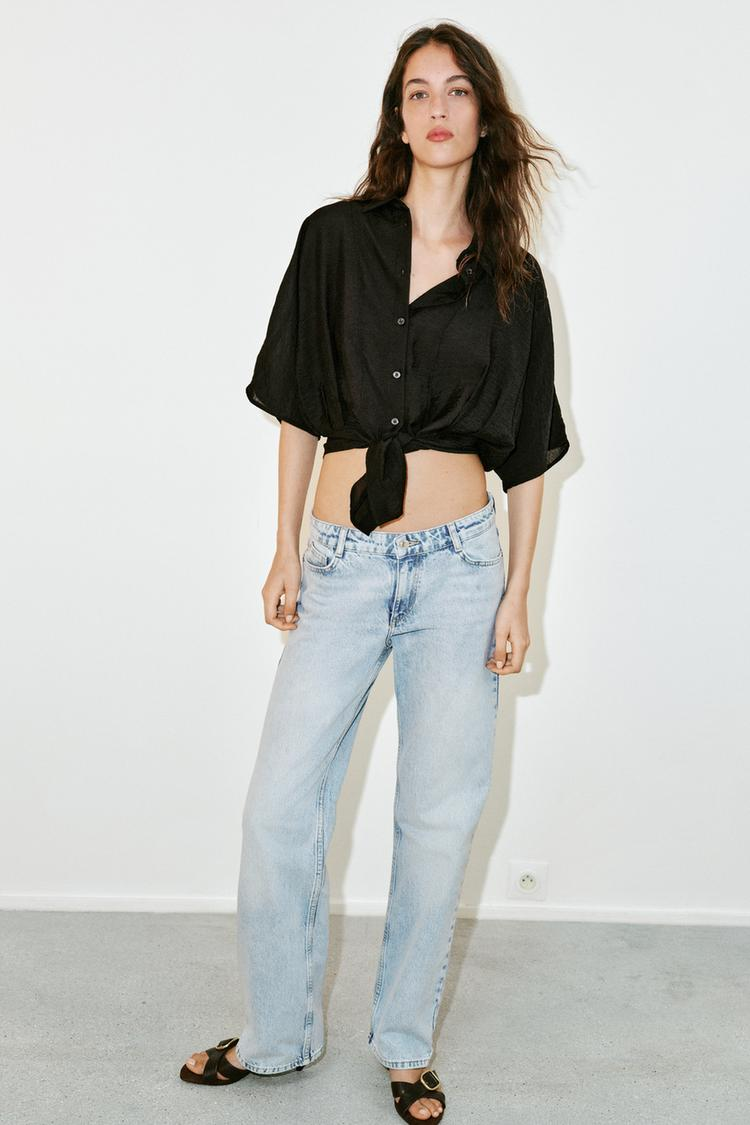 SHORT SLEEVE KNOTTED SHIRT